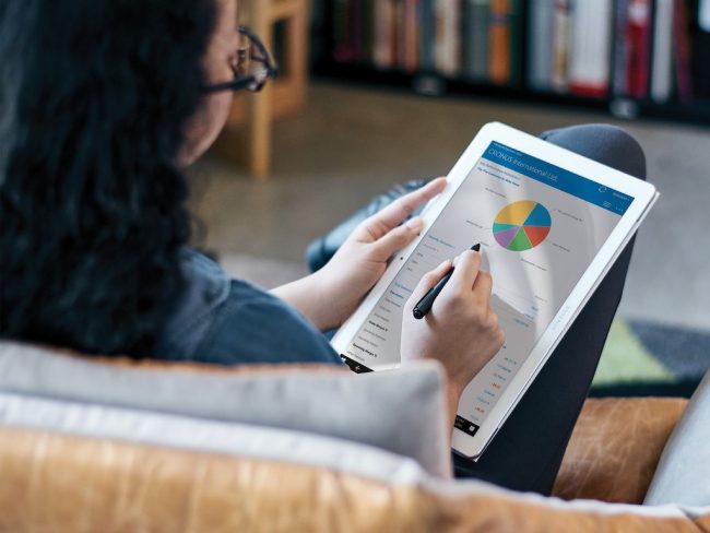 consea soluzione microsoft dynamics NAV 2018 su tablet