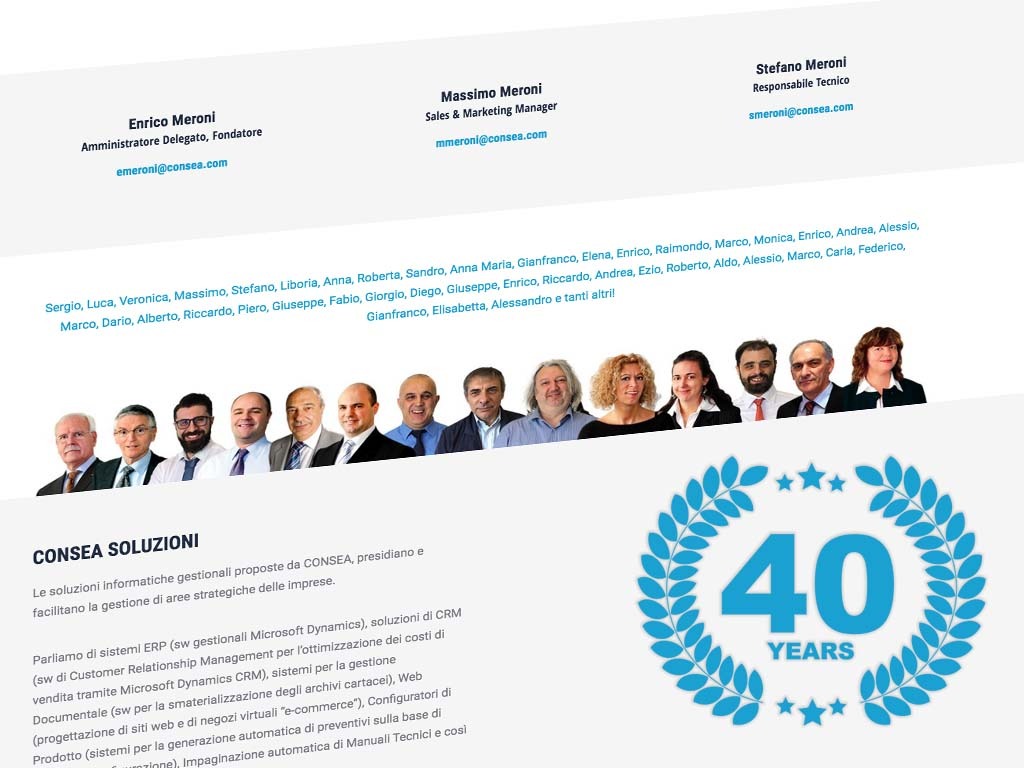 consea 40 anni – milano consea 40 anni - milano