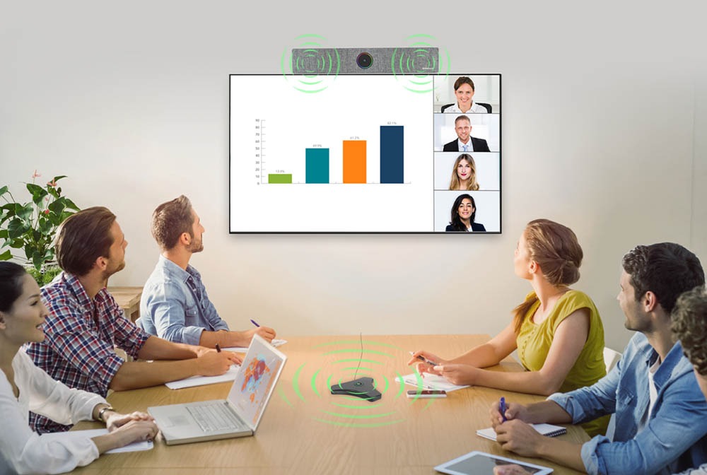 Muuoeou Webcam HD 1080P 4K Per Videoconferenze – Plug And Play, Microfono Antirumore E Grandangolo
